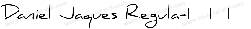 Daniel Jaques Regula字体转换